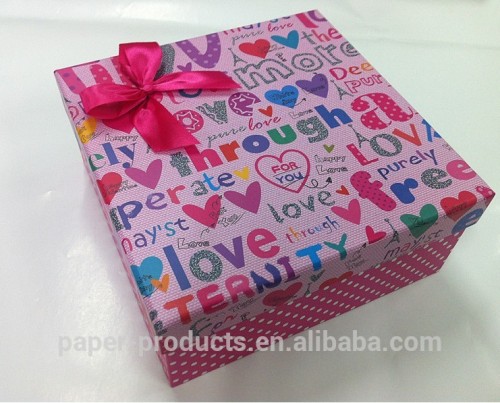 personalized design rectangle paper gift box