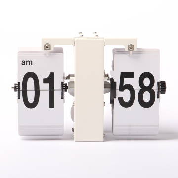 White Mini Flip Clock