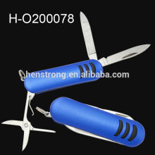 cheap gift tool multipurpose portable blue multi keychain Knife