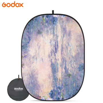 Godox 3D Collapsible Background Board: Floral Painting & Street Scene
