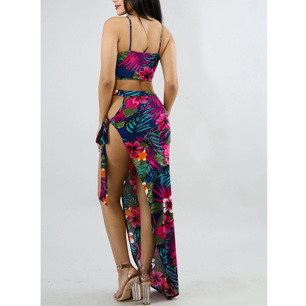 Sexy Women's Dress Standard Size Sling Print Beach Club Two-Piece Suit