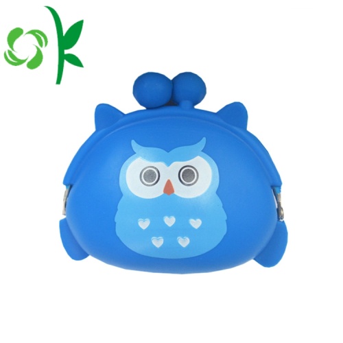 Qwl Shape Silicone Coin Bag Cartton Round Purse