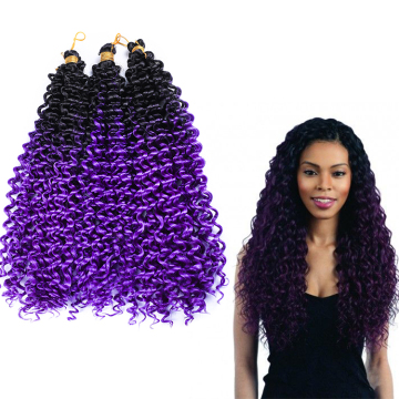 Wholesale  Water Wave Hair Deep Water Wave Bundles Crochet Hair Water Weave Ombre Crochet Curly Hair