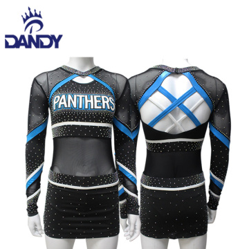 Sparkling Blue Cheerleader Outfit