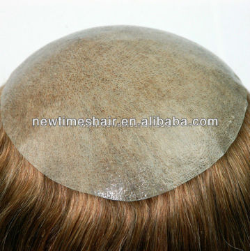 Injected clear pu hair replacement system