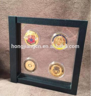 Challenge Coin Case - Four Coin Display, Challenge Coin Displays, Military Coin Display Cases