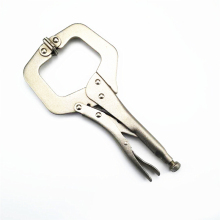 14" Locking Pliers Quick Release C-Clamp Straight Jaw Lock-Grip Pliers