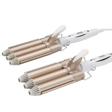 Ceramic Ionic Three-Barrel Curling Iron for Hair