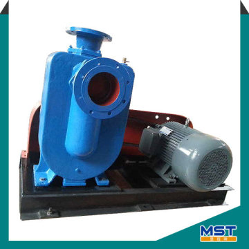 Hydraulically operated self priming oil transfer pump