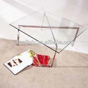 Modern glass barcelona coffee table