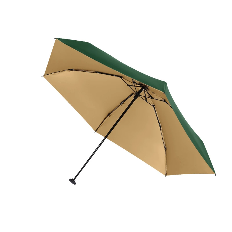 New Fashion Design for Ladies High Quality Mini Size Light Umbrella 5 Folding Pocket Travel