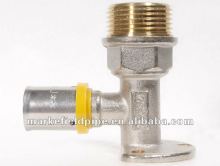 Brass gas pipe fitting