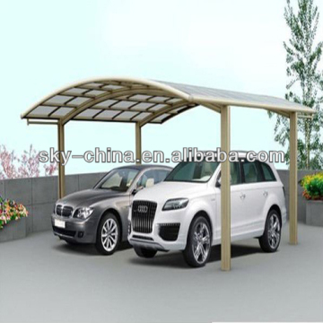 Good quality aluminum car parking canopy with polycarbonate roof