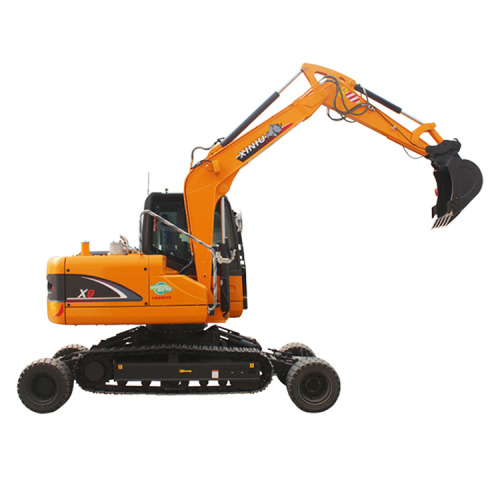 8 ton excavator X9 Rhinoceros crawler excavator with tire