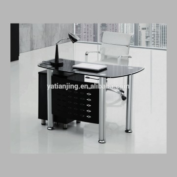 Small size modern glass writing desk