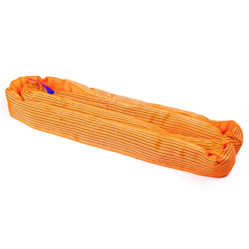 12 Ton 9M Or OEM Length Synthetic 9T Round Lifting Belt Sling Orange Color code Safety Factor 8:1 7:1