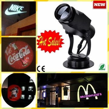 2017 Latest design popular logo projector flashlight