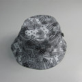 Nowy nadruk flagi z czaszką Print Bucket Hat