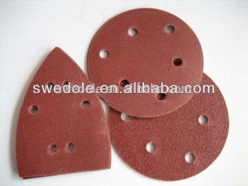 sandpaper hook and loop fastener discs