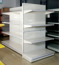 Punched back panel shelf used supermarket equipment