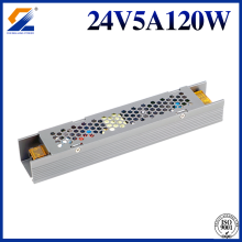 24V 5A 120W Slim SMPS For LED Strip Modules