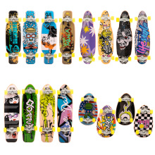 Plastic Alloy Kids Tech Deck Fingerboard Longboard Mini Skateboard