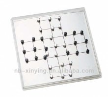 Hot selling plastic solitaire chess game for kids