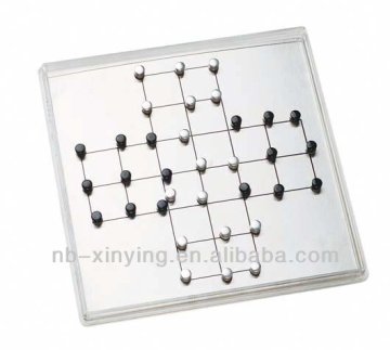 Hot selling plastic solitaire chess game for kids