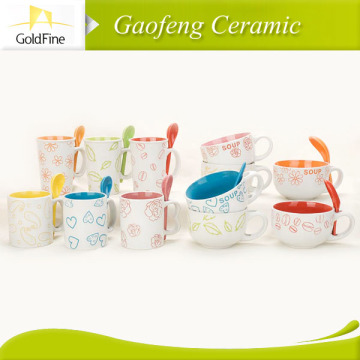 lovely soup mugs/ soup cup