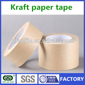 self adhesive kraft paper tape/self adhesive carton sealing kraft paper tape