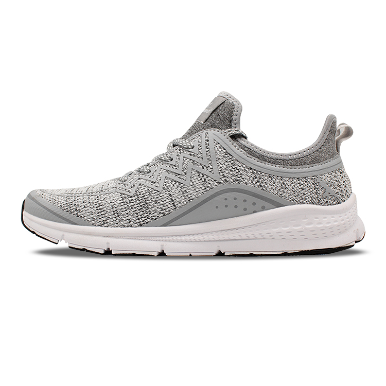 Hot sales 2019 Causal Fashion Grey Men Elastic Breathable Mesh OEM design breathable light soft mens sport running shoes