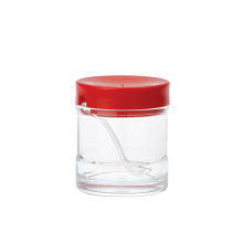 Red Cap Japanese Style Acrylic Mustard Container - 310ml Sushi Mustard Jar