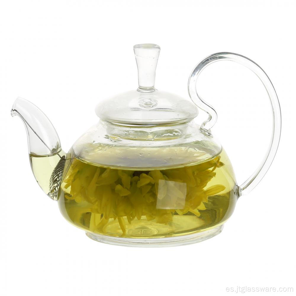 Tetera de vidrio de 17.5 oz con infusor de vidrio