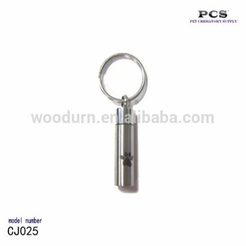 Wholesale New Key Chain Stainless Steel Holder Ash For Cremation Pendant