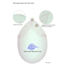 HS12 Super thin skin base with Fine Welded mono lace front remy hair men's toupee