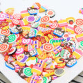 10MM Colorful Cartoon Candy Dessert Slices Polymer Clay Slices Mud Clay Slime Filling For Diy Re-ment Cake Decoration