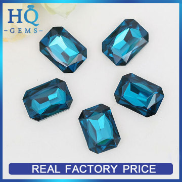 Lab Synthetic Square Crystal Glass Stone Gems Loose Gemstone Beads