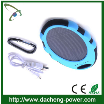 Factory wholesale portable solar mobile charger solar cell phone charger 5000 mAH