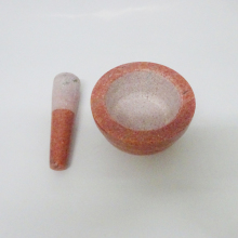 Red Marble Carlic & Herb Tools Marble Pestle