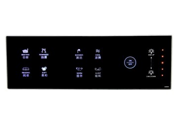 Double button dimmer switch