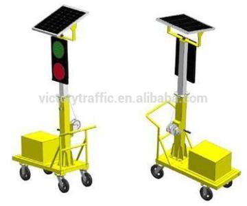 Solar Mobile / Portable traffic signal light, LED traffic signals