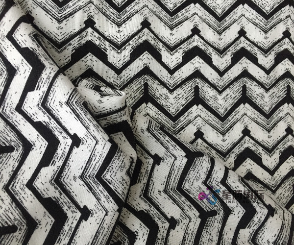 Viscose Printed woven Man-made Fiber  fabric