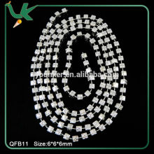 Dice Shape Metallic Silver Decorative Plastic Beads String