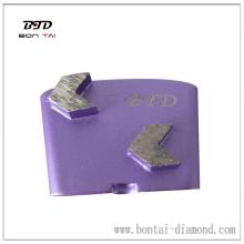 Shoe with Arrow Segments for Concrete Grinding for HTC