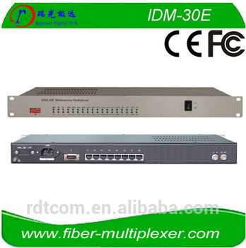 30 channels E1 and Ethernet Telephone optic transmitter IDM-30E