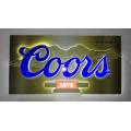 COORS METAL LIGHT SIGN