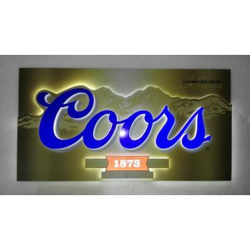 Signe de lumière en métal Coors