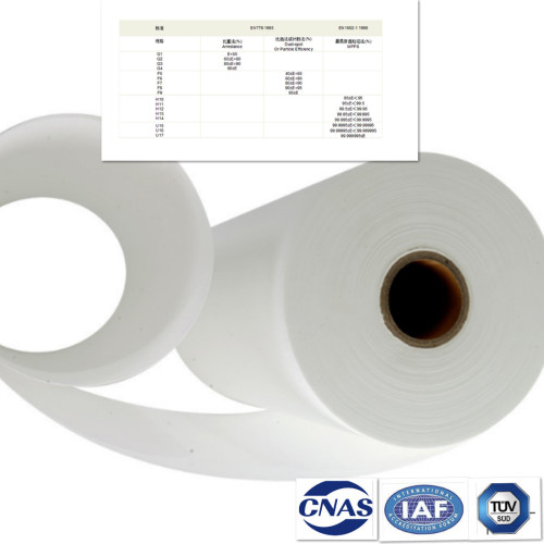 H13 fiberglass HEPA air filter paper