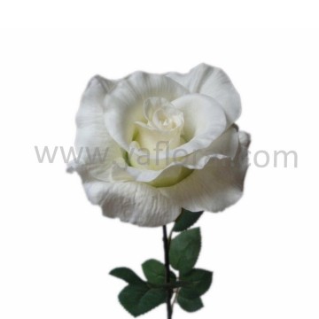 High quality 27" length artificial flower single white artificial roses bulk for sale