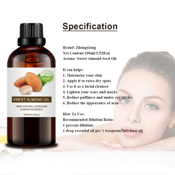 Skin Hair Care Organic Sweet Almond Oil Sale